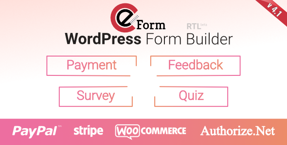 eForm – WordPress Form Builder v4.1.3