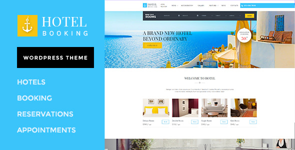 Hotel Booking v1.3 - WordPress Theme for Hotels