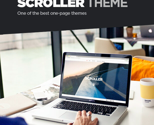 Scroller - Photography One Page Multi-page WordPress Theme Nulled
