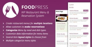 foodpress v1.3.4 - Restaurant Menu Management WP Plugin