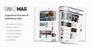 UniqMag v1.0.2 - Ease of Publishing News WordPress Theme
