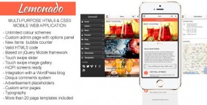 Lemonado v1.3.1 – Multi-purpose Mobile Web Application