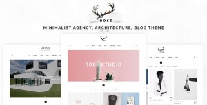 Rose - Minimalist Agency, Architecture, Blog Theme