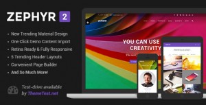 Zephyr v2.9 – Material Design Theme - WordPress