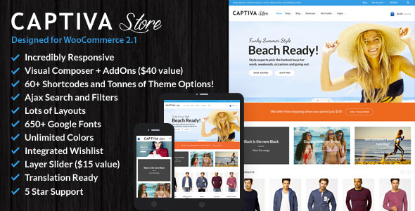 Captiva - Responsive WordPress WooCommerce Theme v1.9.9