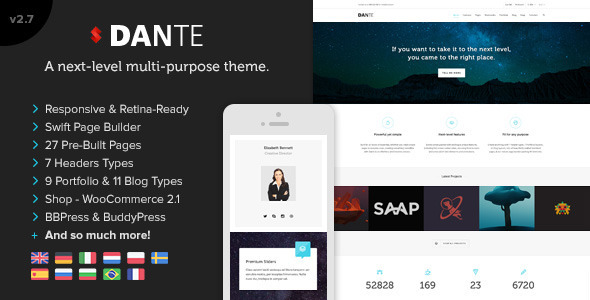 Dante – Responsive Multi-Purpose WordPress Theme v3.3.70