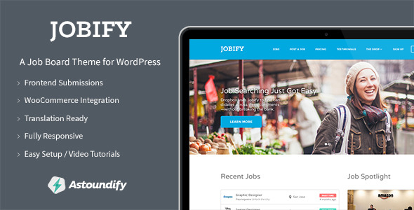 Jobify - Themeforest WordPress Job Board Theme v3.1.2