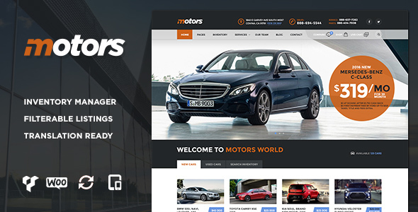 Motors - Car Dealership WordPress Theme v2.3.2
