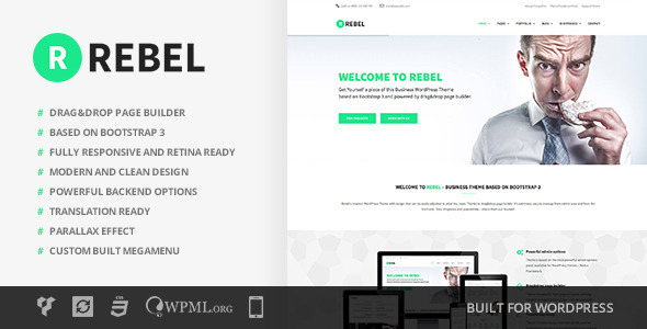 Rebel v2.2.3 - WordPress Business Bootstrap Theme
