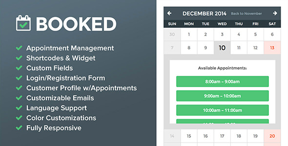 Booked v2.0.5 - Appointment Booking for WordPress