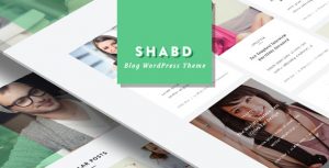 SHABD - Personal, News, Blog, WordPress Theme