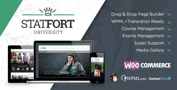 Statfort v2.5 - Themeforest Pendidikan Template WordPress 