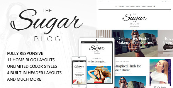 SugarBlog - Clean & Personal WordPress Blog Theme v1.8