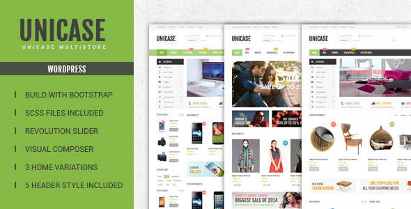 Unicase v1.3.0 - Template WooCommerce Toko Elektronik 