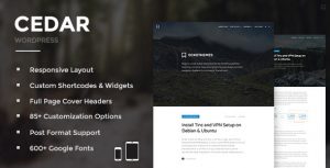 Cedar v3.5.0 - Responsive WordPress Blog Theme