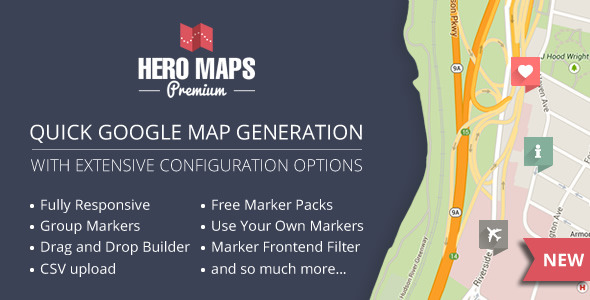 Hero Maps Premium - Responsive Google Maps Plugin v2.1.5