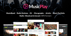 MusicPlay – Music & DJ Responsive WordPress Theme v6.0.1