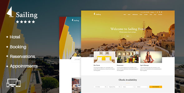 Sailing - Hotel WordPress Theme
