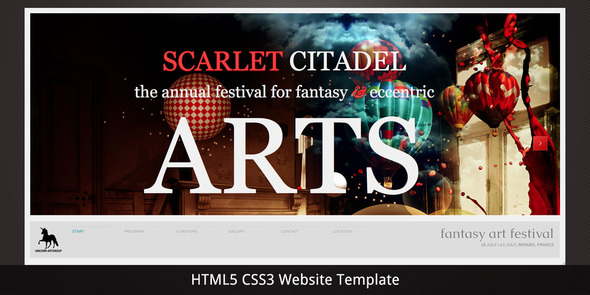 Scarlet Citadel – Bright Scrollable Event Web Flyer v1.0
