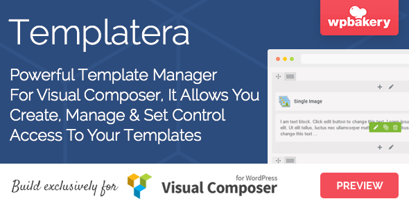 Templatera v1.1.12 - Template Manager for Visual Composer