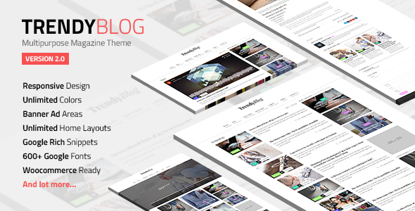 TrendyBlog v2.1.0 - Multipurpose Magazine Theme | WordPress