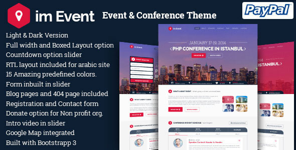 im Event v3.1.4 - Event & Conference WordPress Theme