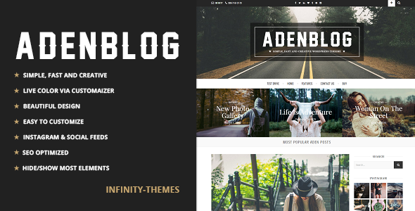 Aden - Responsive WordPress Blog Theme v2.2