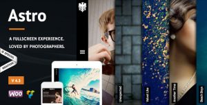 Astro v5.4 - Showcase/Photography WordPress Theme