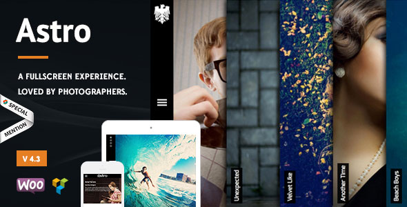Astro - Showcase/Photography WordPress Theme v4.3