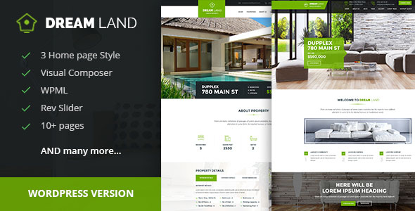 DREAM LAND - Single Property Real Estate Theme v1.1