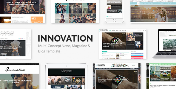 INNOVATION - Multi-Concept News, Magazine & Blog Template v3.3