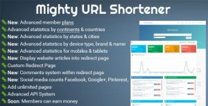 Mighty URL Shortener v3.2.1 - Short URL Script