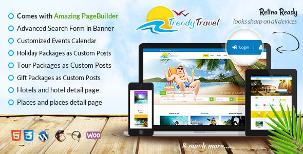 Trendy Travel - Multipurpose Tour Package WP Theme v2.2