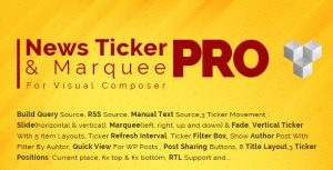 Pro News Ticker & Marquee for Visual Composer v1.1