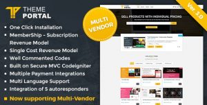 Theme Portal Marketplace – Sell Digital Products ,Themes, Plugins ,Scripts – Multi Vendor v3.5