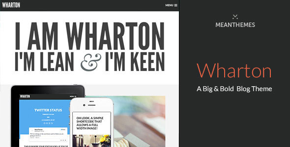 Wharton - A Big & Bold WordPress Blog Theme v1.2.9