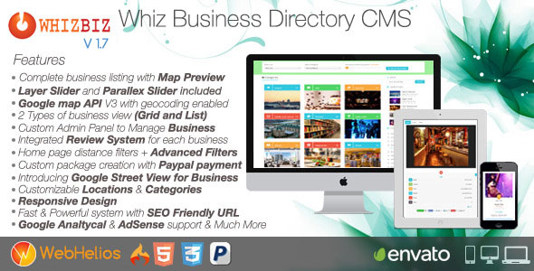 WhizBiz - Business Directory CMS v1.7