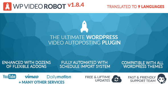 Wordpress Video Robot Plugin v1.8.5