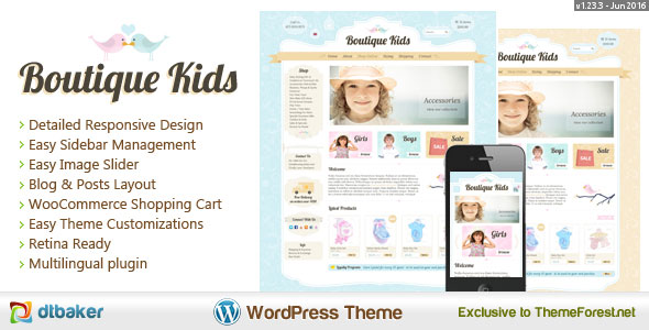 Boutique Kids Creative v1.23.8 - WordPress WooCommerce