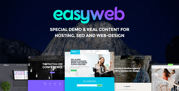EasyWeb - WP Theme For Hosting, SEO and Web-design Agencies