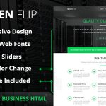 Green Flip - One Page Theme Bootstrap 3