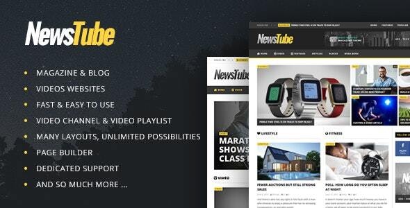 NewsTube - Magazine Blog & Video Nulled