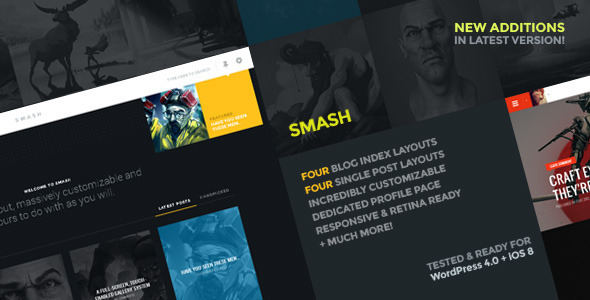 Smash - A multi-layout personal theme for WordPress v1.7