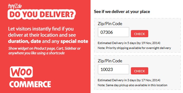 WooCommerce Do you Deliver v1.2