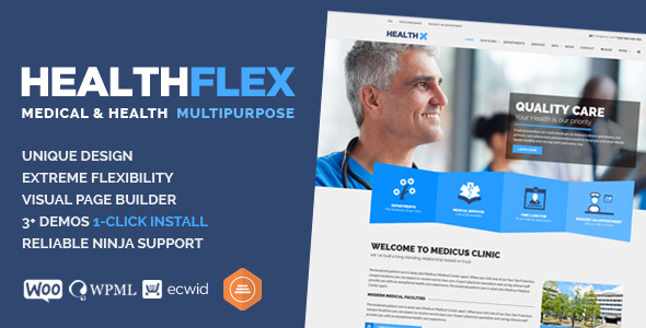 HEALTHFLEX – Medical Health WordPress Theme v1.5.2