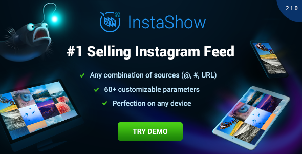 InstaShow v2.1.0 - Umpan Instagram untuk WordPress 