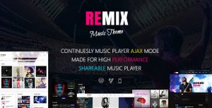 Remix v3.9.6 - Music band and Musician AJAX Theme