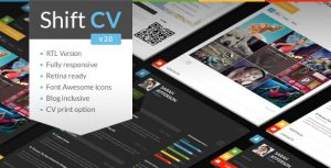 ShiftCV v2.3.2 - Blog \ Resume \ Portfolio \ WordPressrtfolio \ WordPress