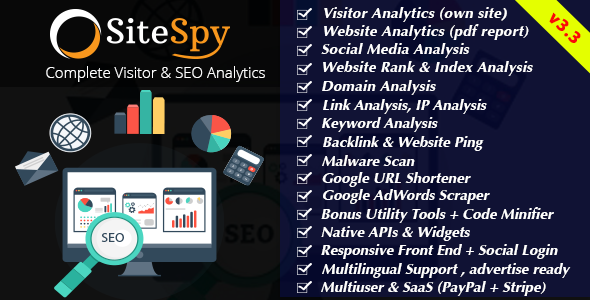 SiteSpy v4.1 - The Most Complete Visitor Analytics & SEO Tools