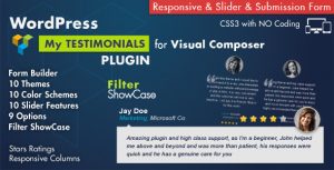 Testimonials Showcase for Visual Composer Plugin v4.0